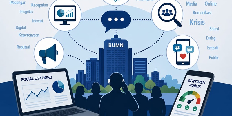 komunikasi bumn - ilustrasi berita Komunikasi BUMN di Era AI: Tantangan Menangkap Suara Publik Lebih Cepat